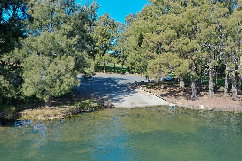 Boat ramp into Lake Ginninderra