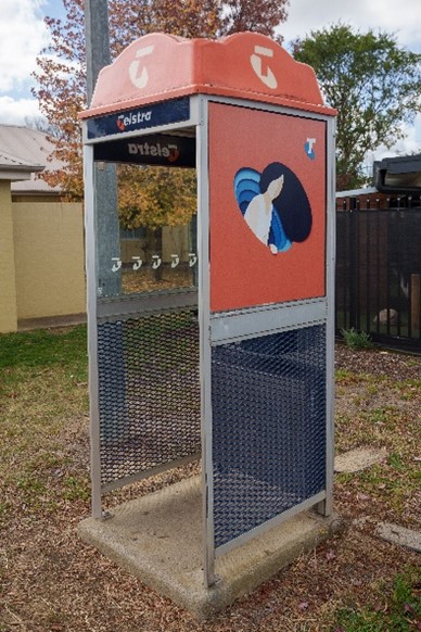 Public payphone.