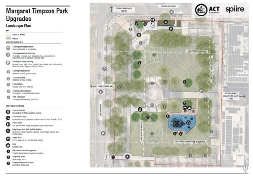 A map showing where the new features of the park will go.