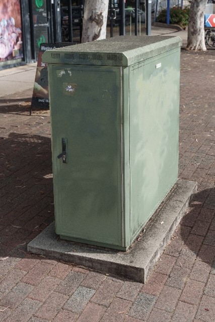 Large metal box for NBN.